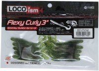TIEMCO Locoism Flexi Curly 3 #100 Watermelon / BKF