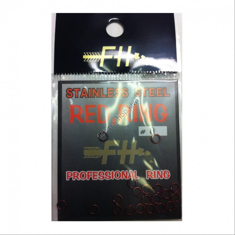 Field Hunter Stainless split ring Red No.0