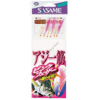 Sasame S-624 Horse Mackerel Straight Pink Feather 10-3