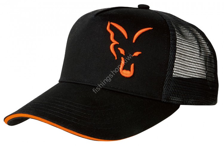 FOX Fox Black & Orange Trucker Cap