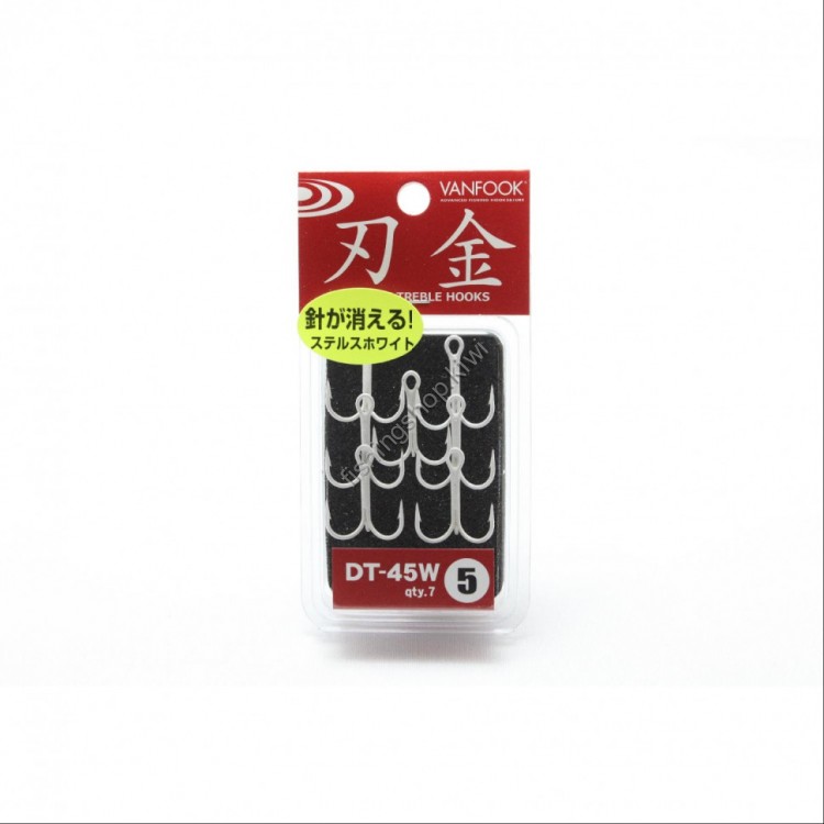 VANFOOK Treble Hook Medium DT-45W [Stealth White] #5