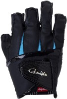 GAMAKATSU GM7296 Ergo Grip Gloves 5 Pieces Half Short Attender (Black) M