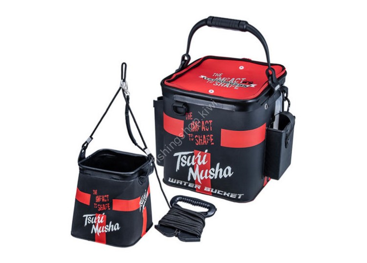 TSURI MUSHA Livewell Parent and Child Bucket F204 #Black/Red TSURI MUSHA Livewell Parent and Child Bucket F204 #Black/Red