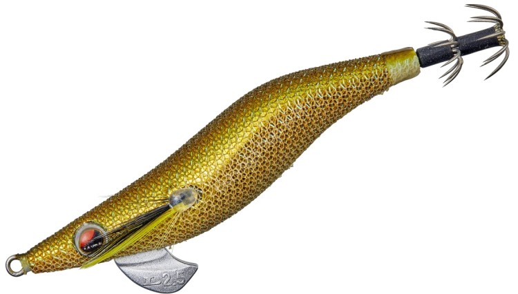 GAMAKATSU 80-609 Speed ​​Metal Egi Dropper 2.5 #19 Golden Aji