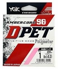 YGK Ambercord Cherum SG D-PET [Pink] 200m #0.2 (1lb)