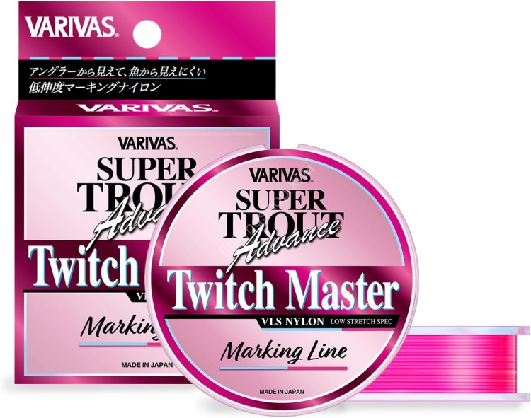 VARIVAS Super Trout Advance Twitch Master Marking Nylon [Clear x Flash Pink] 100m 3lb