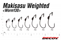 DECOY Worm130 Makisasu Weighted #1/0-1.5g (4pcs)