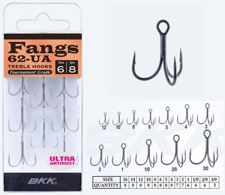 BKK Fangs 62-UA #12 (6pcs)