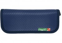 RODIO CRAFT Carbon Wallet Medium #Classic Blue / Orange