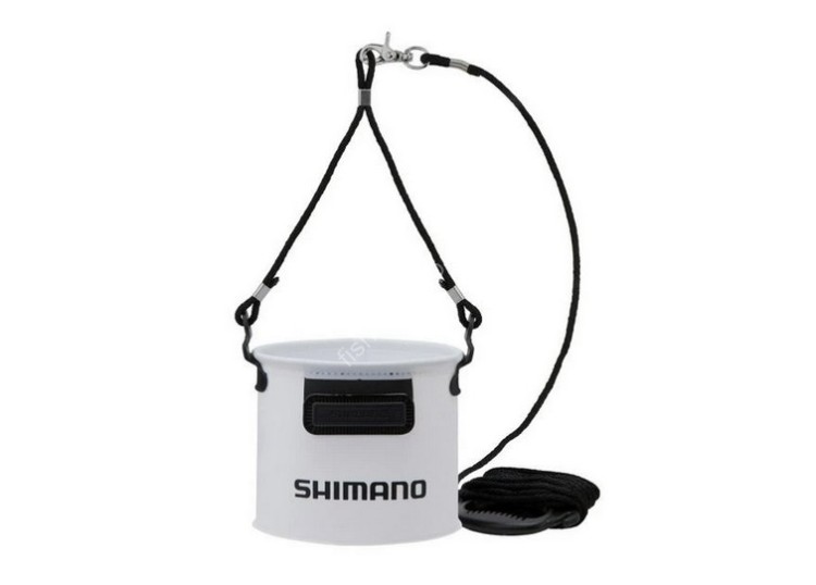 SHIMANO Water Bucket 19cm BK-053Q #Real White SHIMANO Water Bucket 19cm BK-053Q #Real White