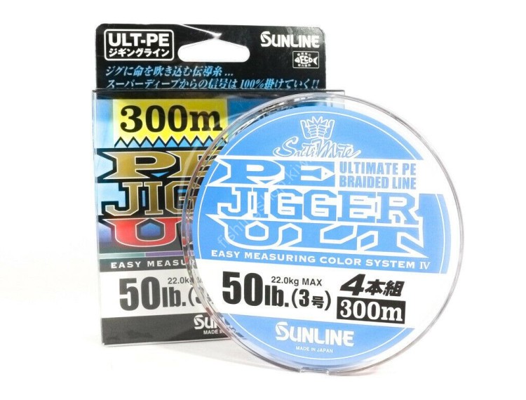 SUNLINE SaltiMate PE Jigger ULT 4-Honkumi [10m×10colors] 300m #3 (50lb)