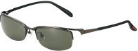 GAMAKATSU GM1775 Polarized Sunglasses Black Luster (Gunmetal x Green)