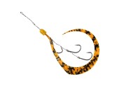 JACKALL BinBin Hook Muso Necktie Hook Set #Shima Shima Orange Gold Lame