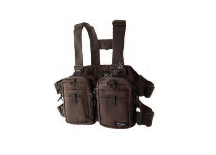 LITTLE PRESENTS V-23 Strap Vest Neo #Brown
