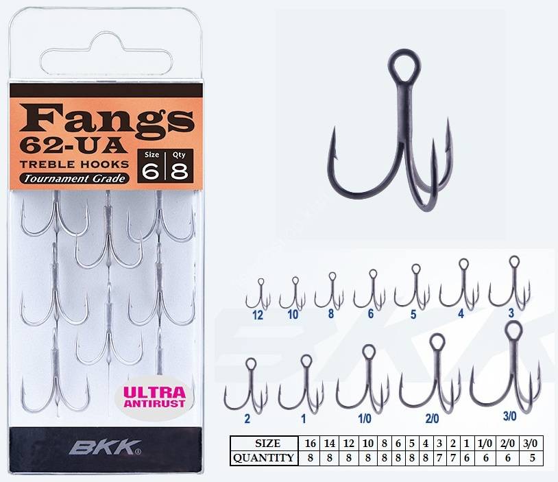 BKK Fangs 62-UA #2/0 Hooks, Sinkers, Other buy at