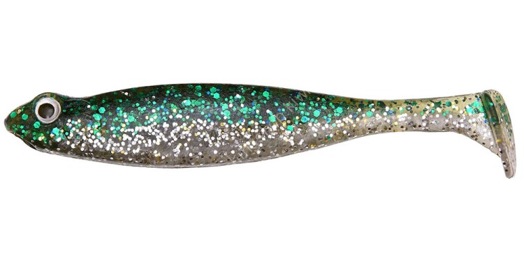 MEGABASS Hazedong Shad SW 4.2'' #Green Silver (5pcs)