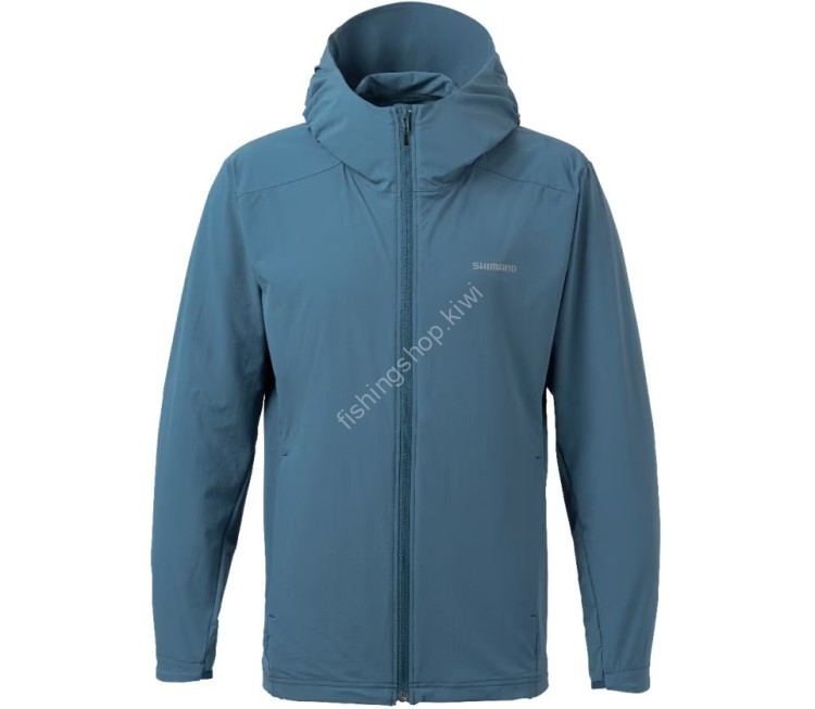 SHIMANO WJ-020W Tech Hoodie Blue Green M