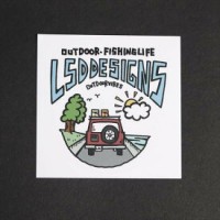 LSD Outdoor Weatherproof Sticker #Let`s Go