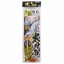SASAME Jissen Tachiuo Double Guard FSM73 [Keimura Purple] 2 Hooks 1/0-6 (2pcs)