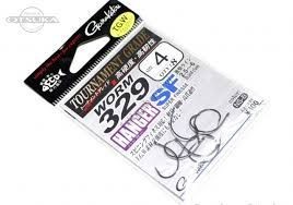 GAMAKATSU Worm 329 Hanger SF [NS Black] #4 (8pcs)