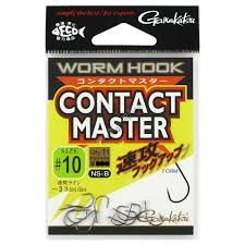 GAMAKATSU Worm Hook Contact Master #10 (11pcs)