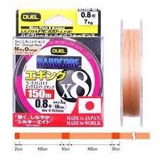 DUEL Hardcore X8 Eging [Milky Orange] 150m #0.8 (16lb)