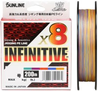 SUNLINE SaltiMate Infinitive x8 [10m x 5colors] 200m #0.6 (13lb)