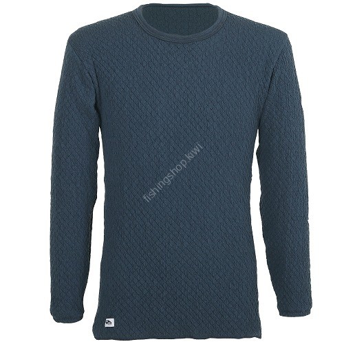 KENSEN Hidamari Qomolangma Men's Long Sleeve Round Neck Shirt L QMS922 #Navy