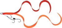 DAIWA Kohga Unit Beta SS Y.S.Curly 3 Hooks #Koga orange + Red Lame