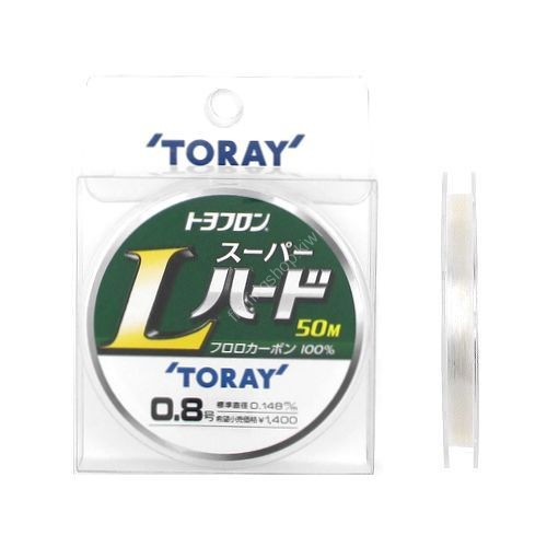 TORAY Toyoflon Super L Hard Fluoro [Natural] 50m #0.8