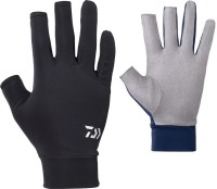 DAIWA DG-6723 Ice Dry UV Cut Cool Gloves (3fingers cut) Black M