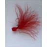 MUKAI Light Bomb 1.6g Long Feather #1 Bytes Red