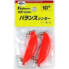 Fujiwara Colour Sinker Balance Sinker No.10 Fluorescent