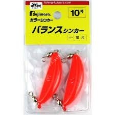 Fujiwara Colour Sinker Balance Sinker No.10 Fluorescent