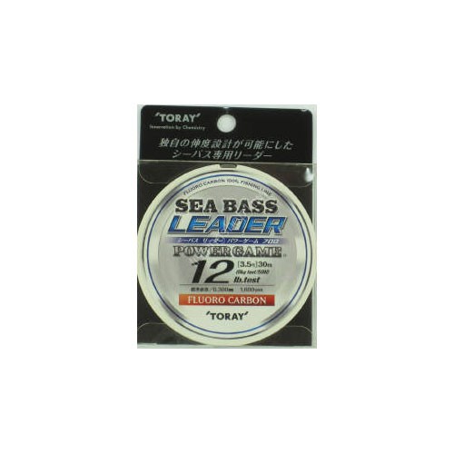 TORAY Powergame Sea Bass Leader Fluoro [Natural] 30m #0.3 (12lb)