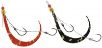 JACKALL BinBin Switch Spare Rubber Hook Set #10/#10 Orange & Black / Gold Set