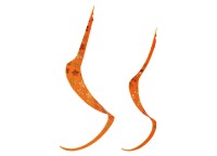 GAMAKATSU Sakura Gen Silicone Tie Mega Single Curly 19-430 #66 Orange Gold Sakura