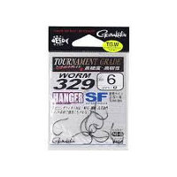 GAMAKATSU Worm 329 Hanger SF [NS Black] #6 (9pcs)