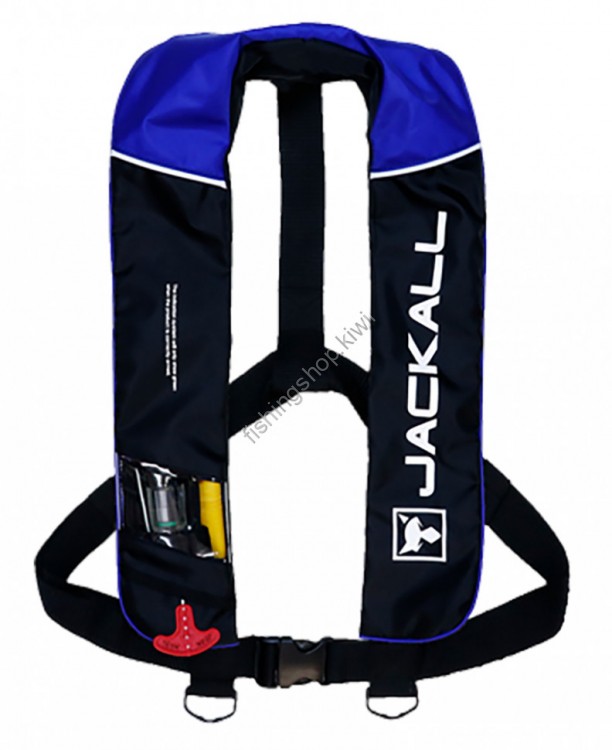 JACKALL AUTOMATIC EXPANDABLE TYPE LIFE JACKET JK2520RS BLACK / BLUE