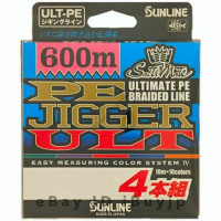 SUNLINE SaltiMate PE Jigger ULT 4-Honkumi [10m x 10colors] 600m #0.8 (12lb)