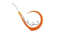 JACKALL BinBin Hook Muso Necktie Hook Set #SukeSuke Orange (3 Hooks)