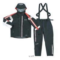 TSURI MUSHA A01403 Technical Arm 3 Layer Rain Suit [Red] L