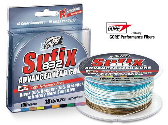 RAPALA Sufix 832 Advanced Lead Core [10yd x 10color] 200yd (12lb) Fishing  lines buy at
