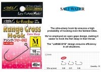 DOHITOMI Range Cross Hook M [Keimura Green] #4 (10pcs)