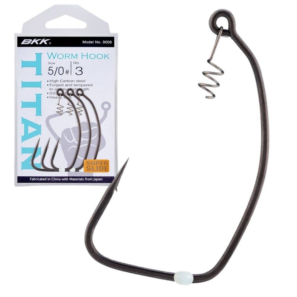 BKK Worm Hook TITAN RIDER #4/0 (4pcs) Hooks, Sinkers, Other buy at
