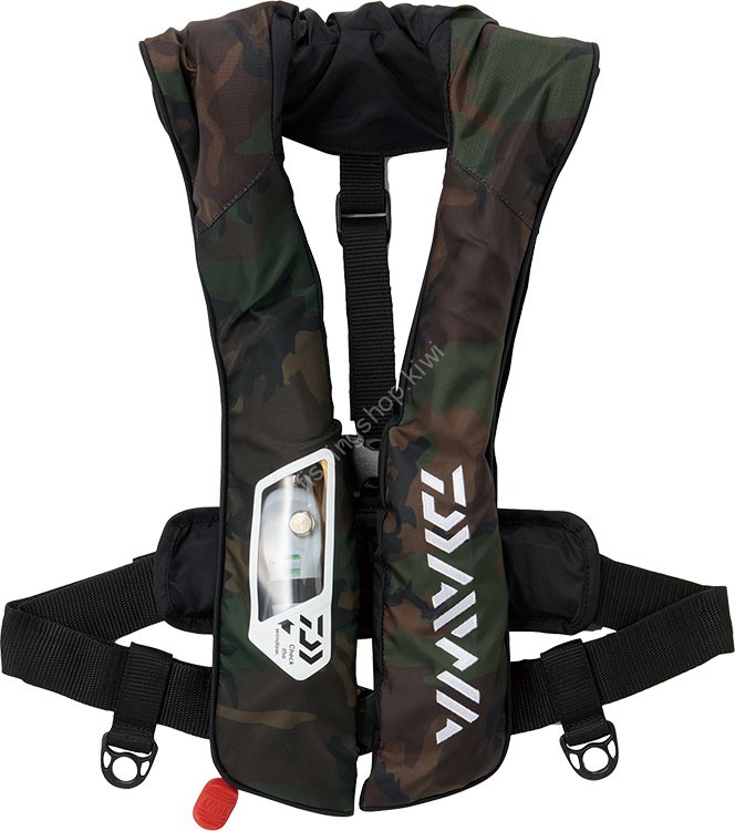 DAIWA DF-2021 (Washable Life Jacket (Shoulder Type Automatic / Manual Expansion Type)) Free Green Camo