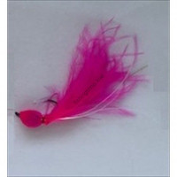 MUKAI Light Bomb 1.6g Long Feather #2 Fancy Pink