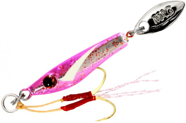 MAGBITE MBJ04 Chirimen Jig 2.0g #07 Pink Hire Glow