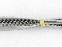 DEPS Silicon Skirt Flutter Cut 32 Silver Scale