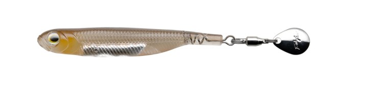 FISH ARROW Flash J Spin Elastomer 3'' #01 Wakasagi/Silver